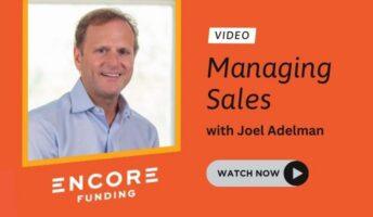 Managing Sales in Competitive Industry cover photo with Joel Adelman headshot